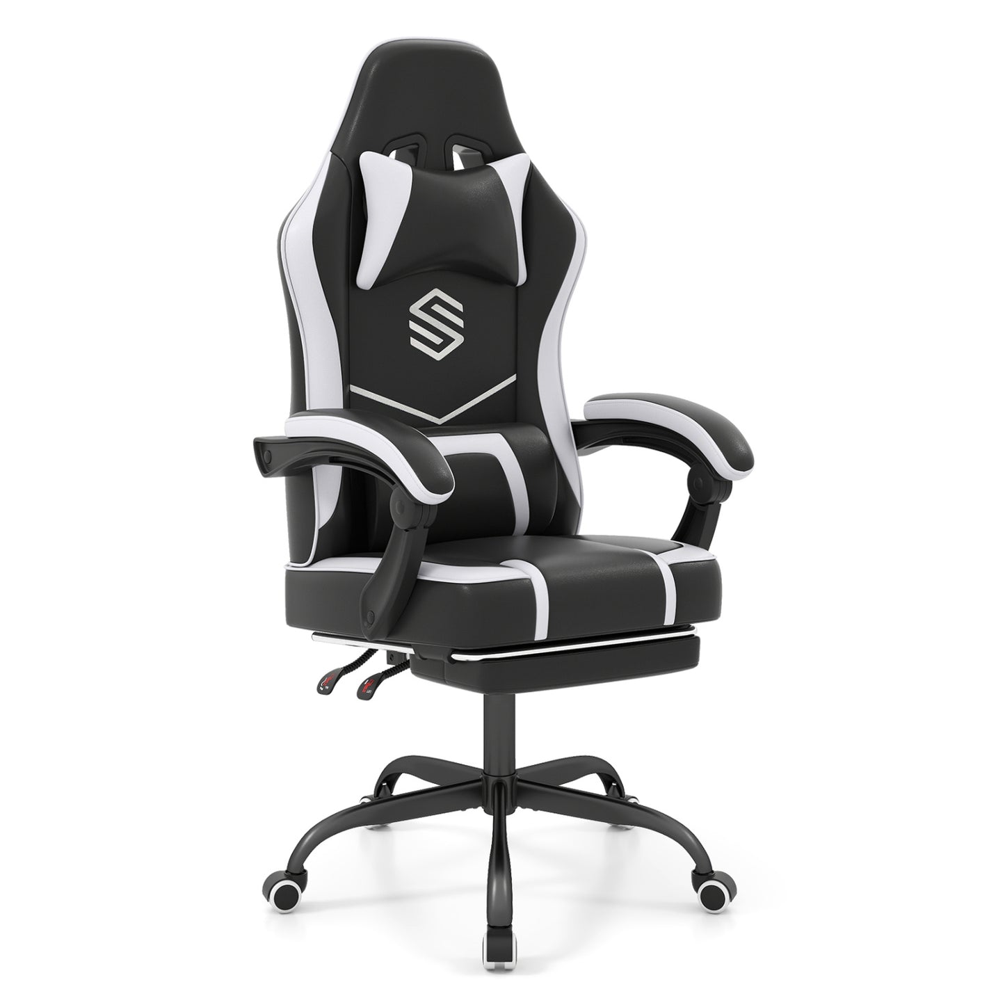 Gaming Chair with Adjustable Height & Reclining Backrest