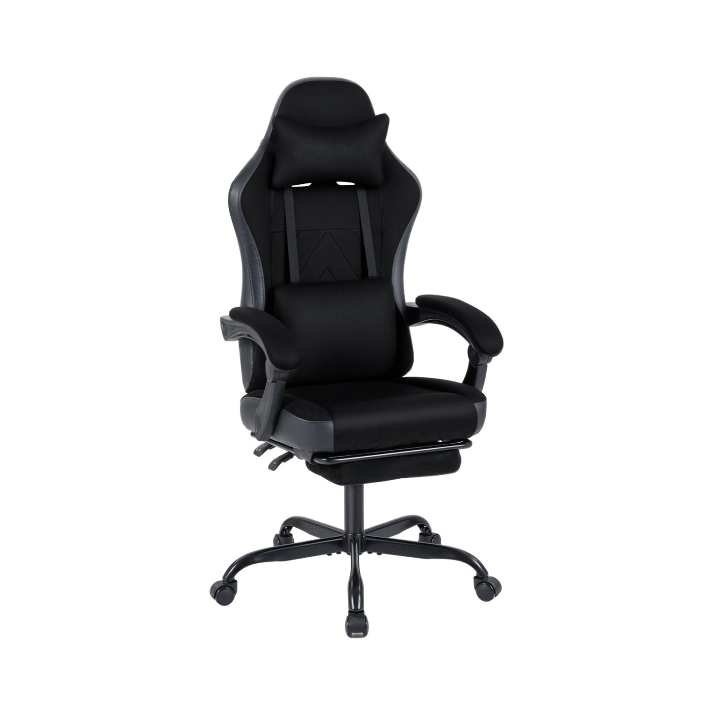 Gaming Chair with Lumbar Support and Adjustable Armrests