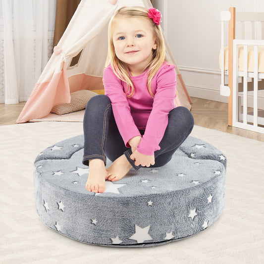 Kids Sofa Chair 2-in-1 Convertible with Glow in the Dark Stars
