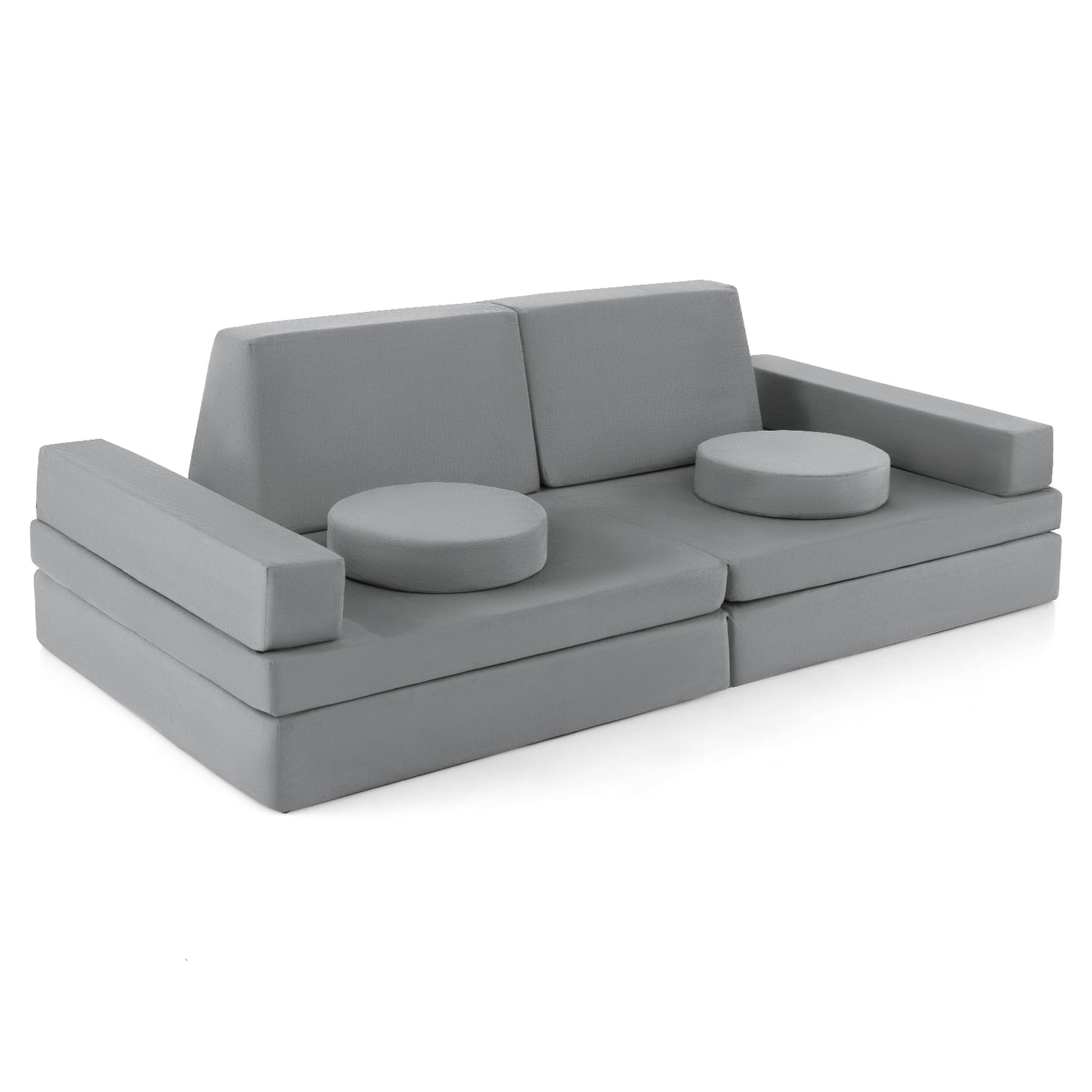 Kids Modular Play Couch 10-Piece Foam Sofa Set