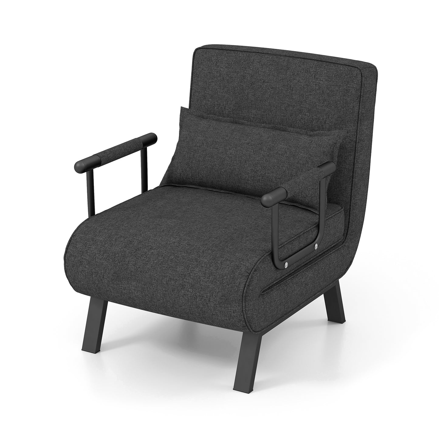 Convertible Sleeper Chair with 6 Position Adjustable Backrest