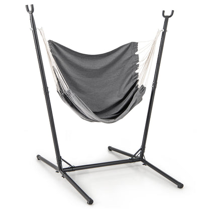 Hammock Chair with Stand 6-Position Adjustable Height