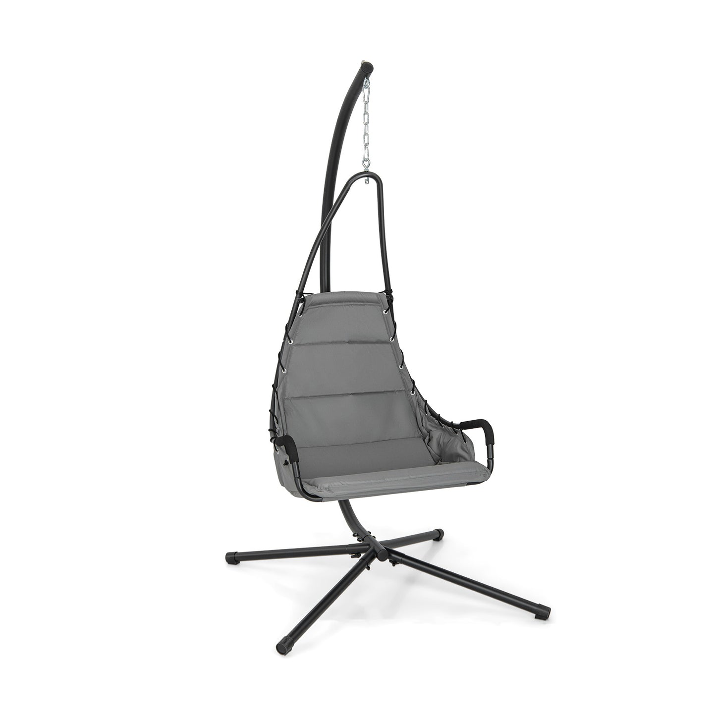 Hanging Swing Chair with Stand and Extra Large Padded Seat