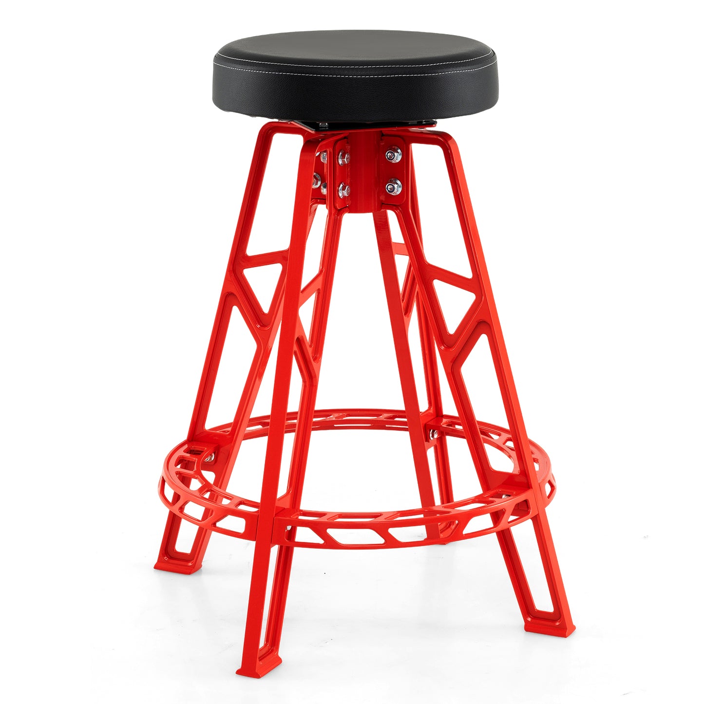 Swivel Garage Stool with Padded Seat - 28" Height