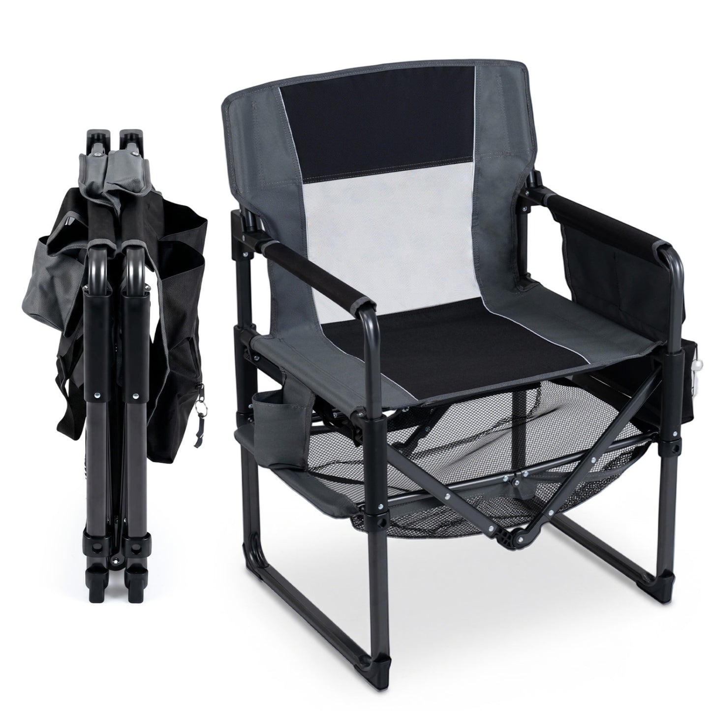 Camping Chair Heavy Duty with Cup Holder and Bottle Opener