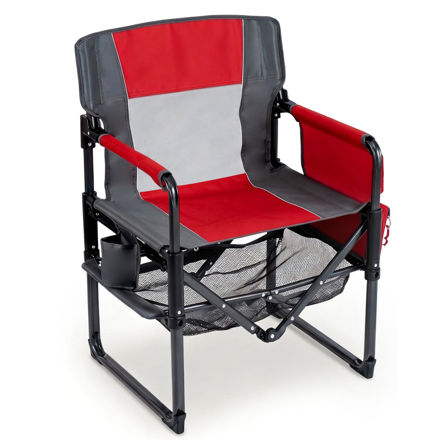 Camping Chair Heavy Duty with Cup Holder and Side Pocket