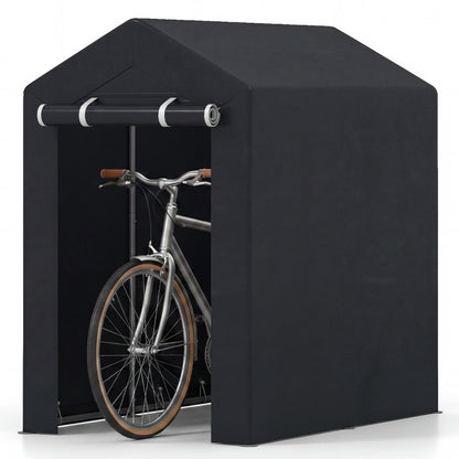 Portable Storage Shed with Roll-Up Zipper Door