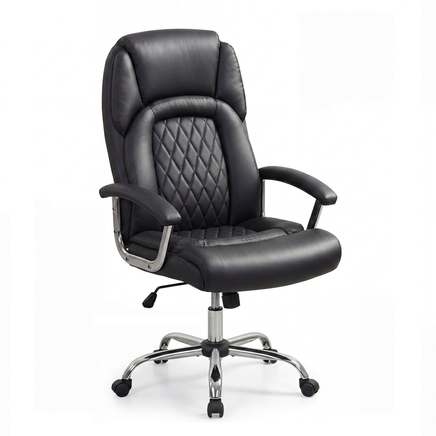 Big and Tall Office Chair with Lumbar Support & Metal Base