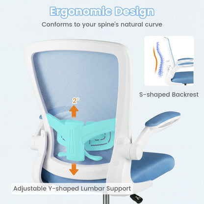 Drafting Chair with Flip-Up Arms and Adjustable Height
