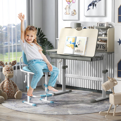 Kids Study Desk with Adjustable Height & Tilt Desktop