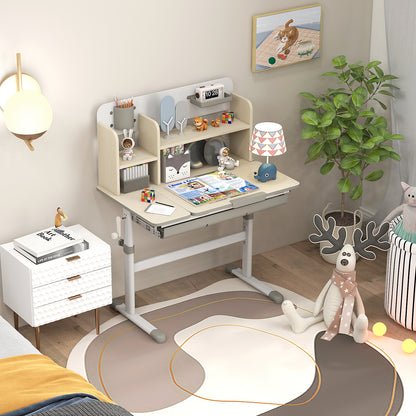 Kids Study Desk with Adjustable Height & Tilt Desktop