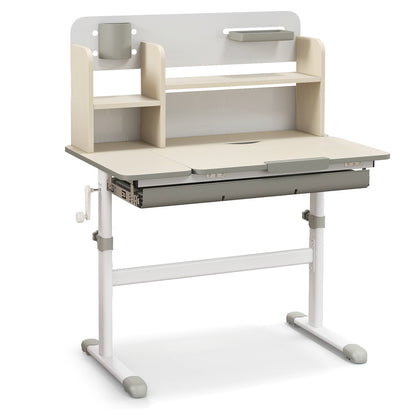Kids Study Desk with Adjustable Height & Tilt Desktop