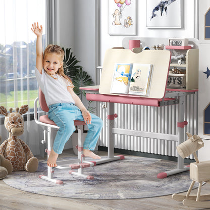 Kids Study Desk with Adjustable Height & Tilt Desktop