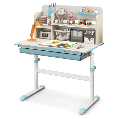 Kids Study Desk with Adjustable Height & Tilt Desktop