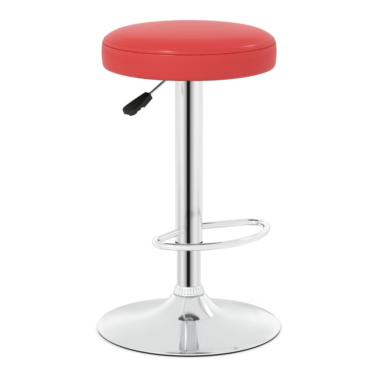 Adjustable Swivel Bar Stool with Footrest, 400 lbs Capacity