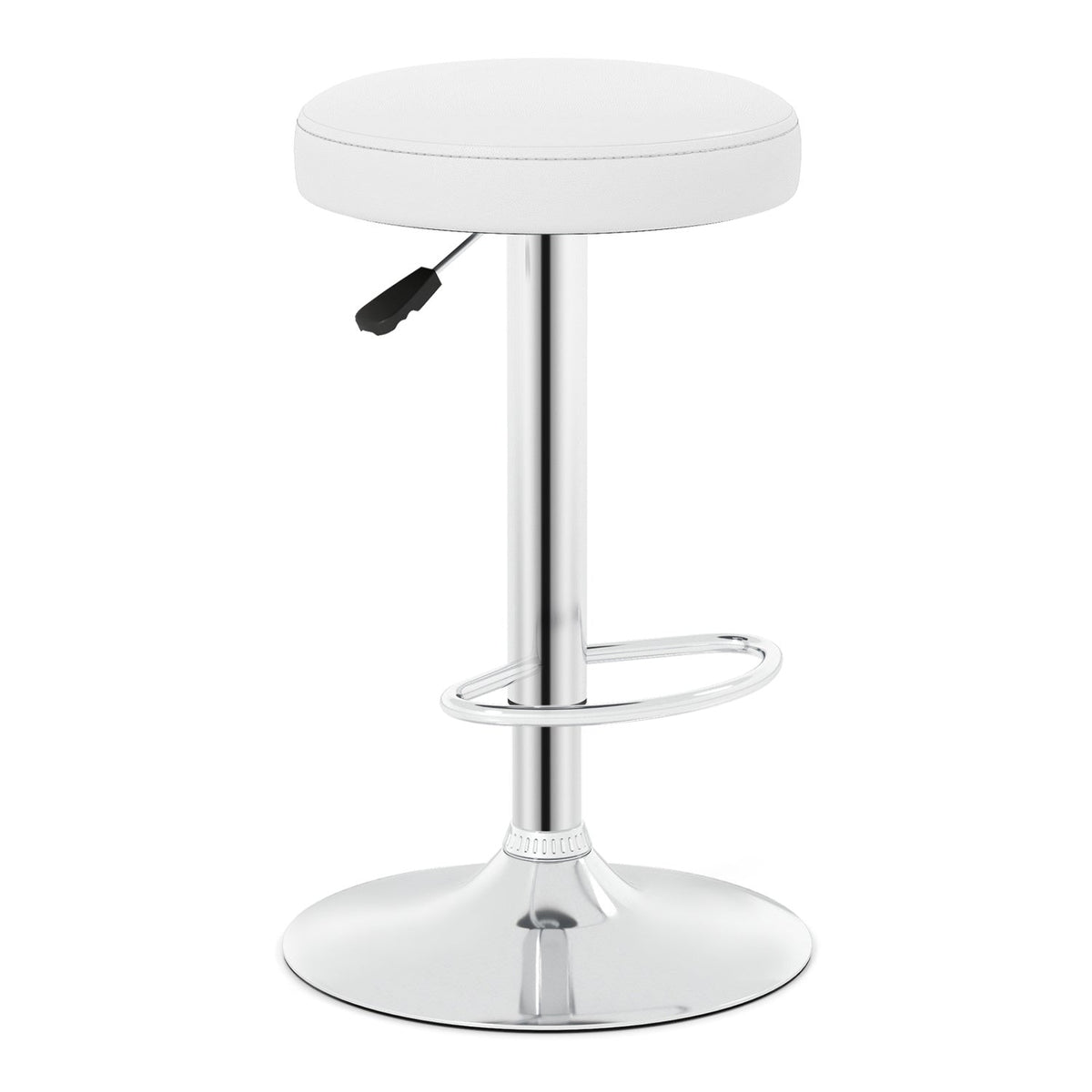 Adjustable Swivel Bar Stool with Footrest, 400 lbs Capacity