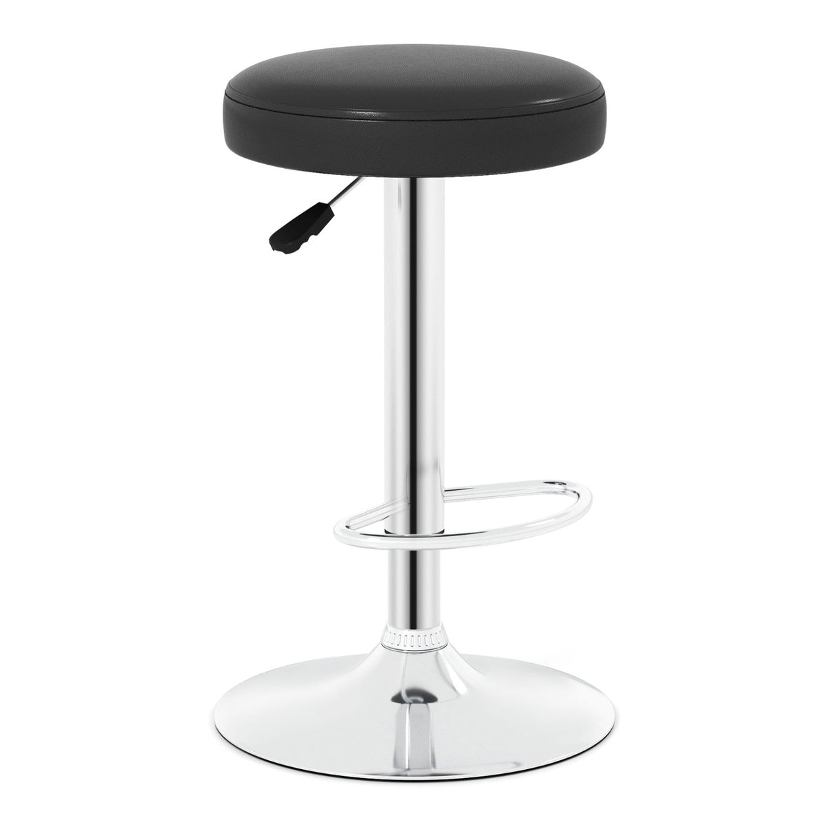 Adjustable Swivel Bar Stool with Footrest, 400 lbs Capacity