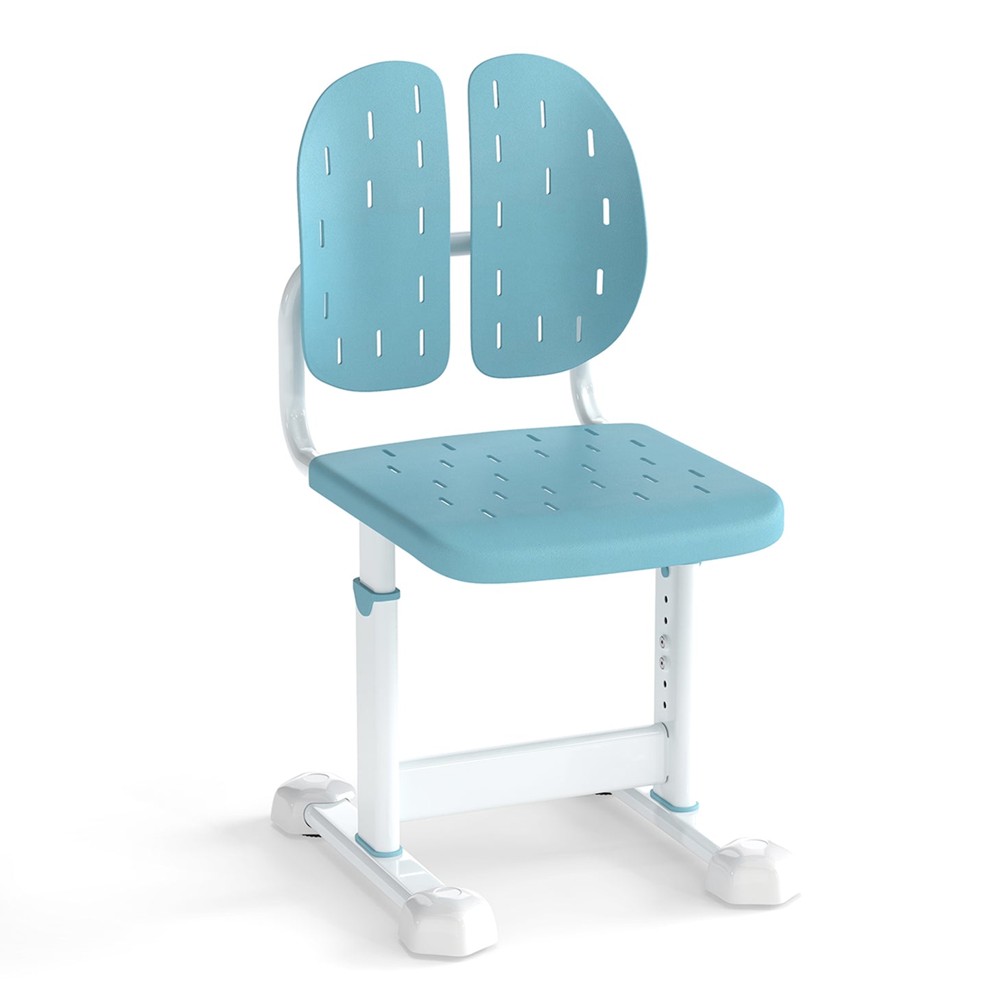 Height-Adjustable Kids Study Chair with Double Back Support
