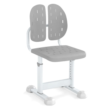 Height-Adjustable Kids Study Chair with Double Back Support