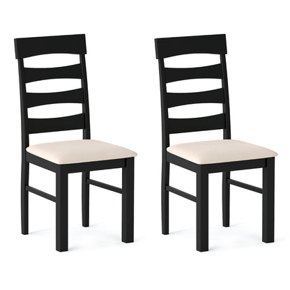 High Back Dining Chairs Set of 2 with Padded Seat