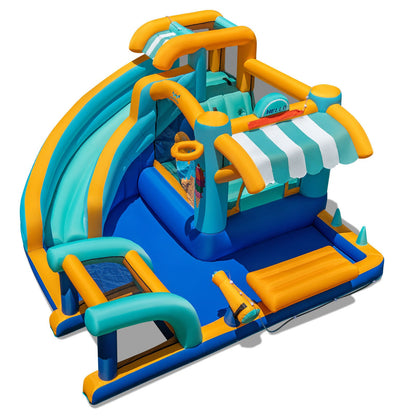Inflatable Water Slide Bounce House Kids Jump Castle with 750W Blower