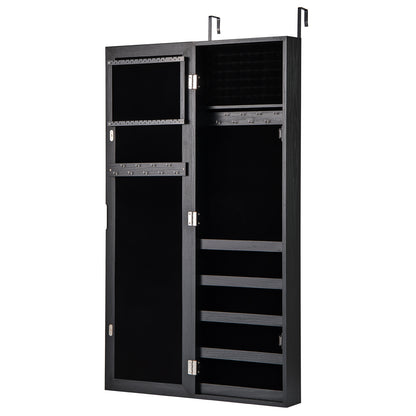 Wall Mounted Jewelry Armoire with Full-Length Mirror