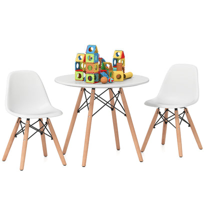 Kids Table and Chair Set with 2 Armless Chairs