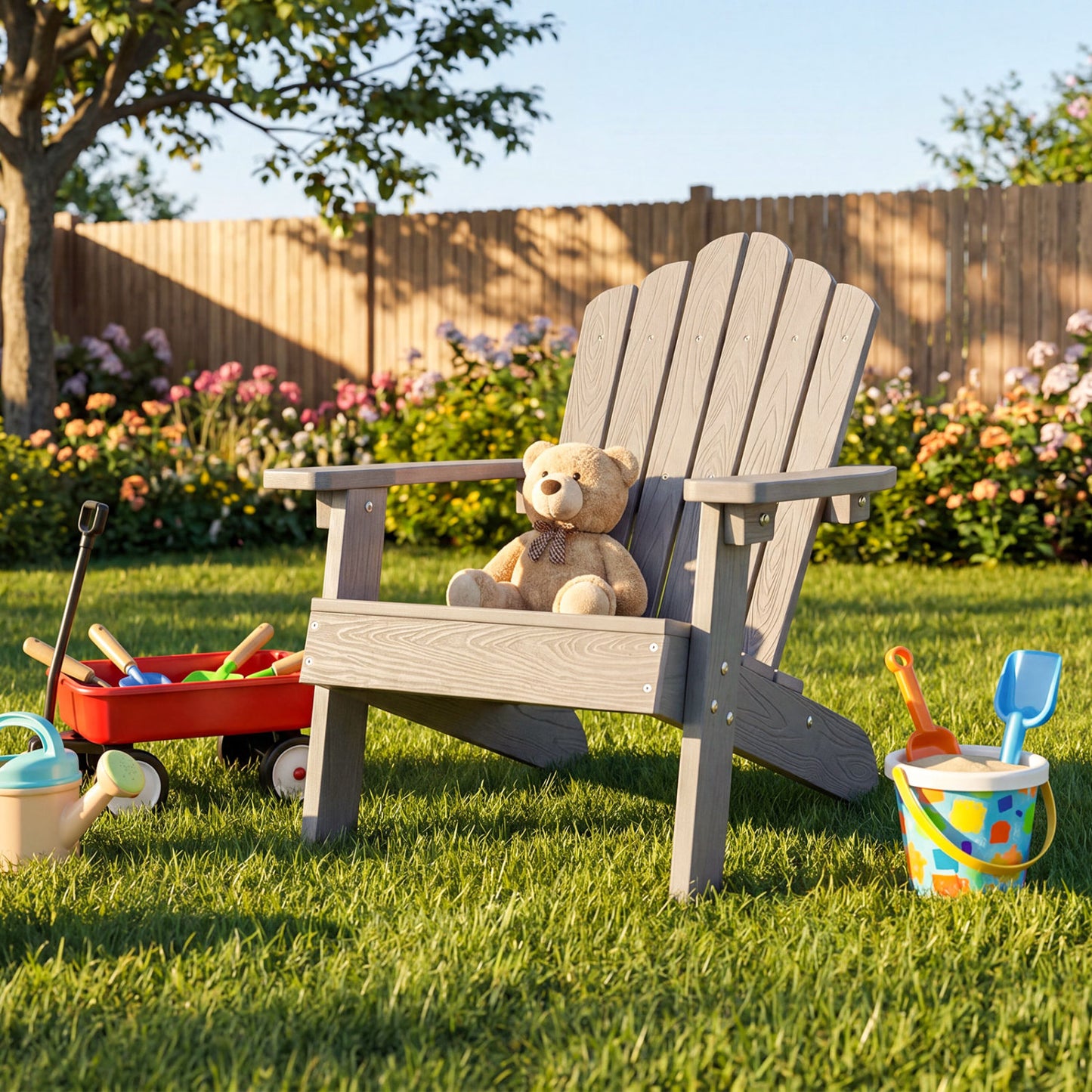 Kids Adirondack Chair All-Weather Outdoor Seating
