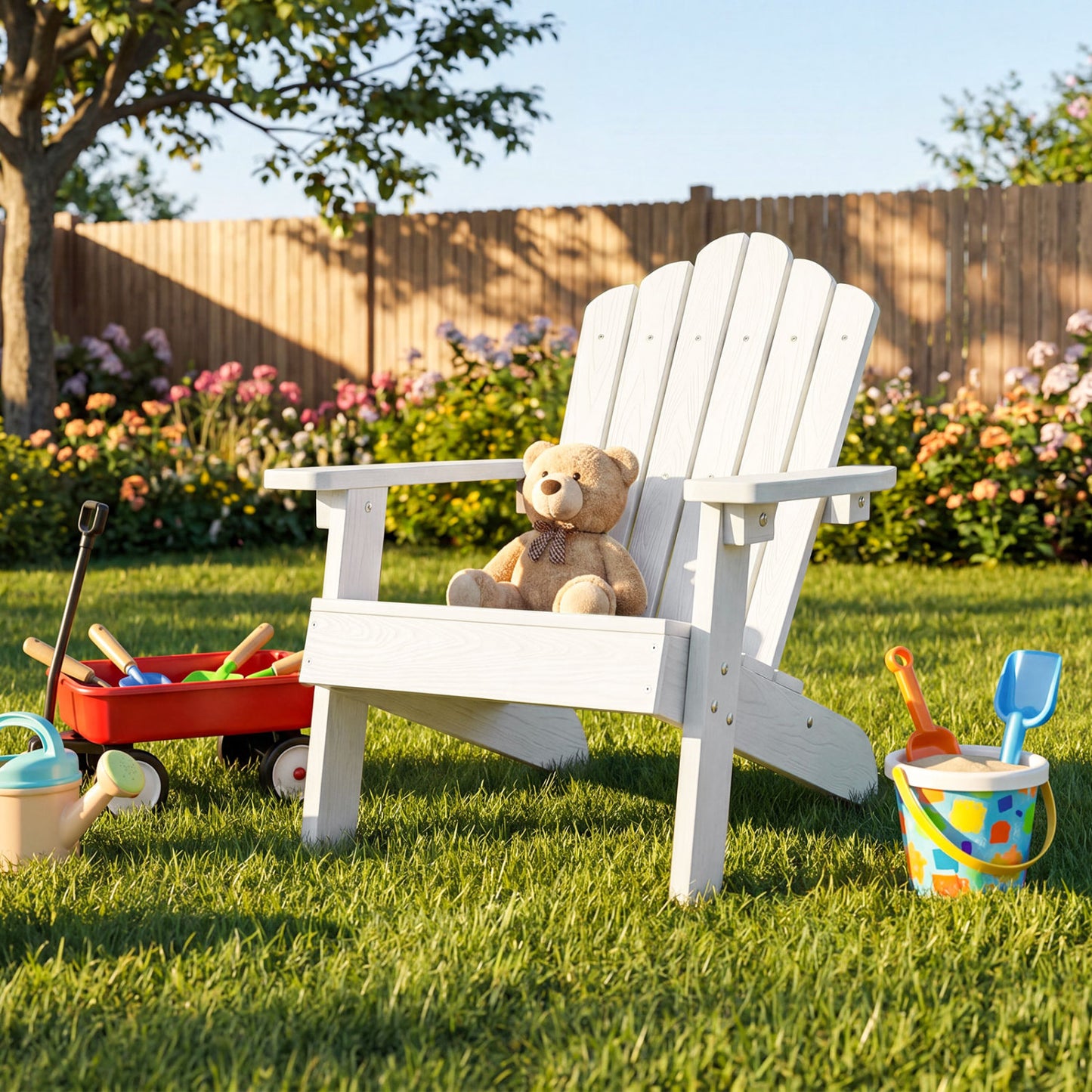 Kids Adirondack Chair All-Weather Outdoor Seating