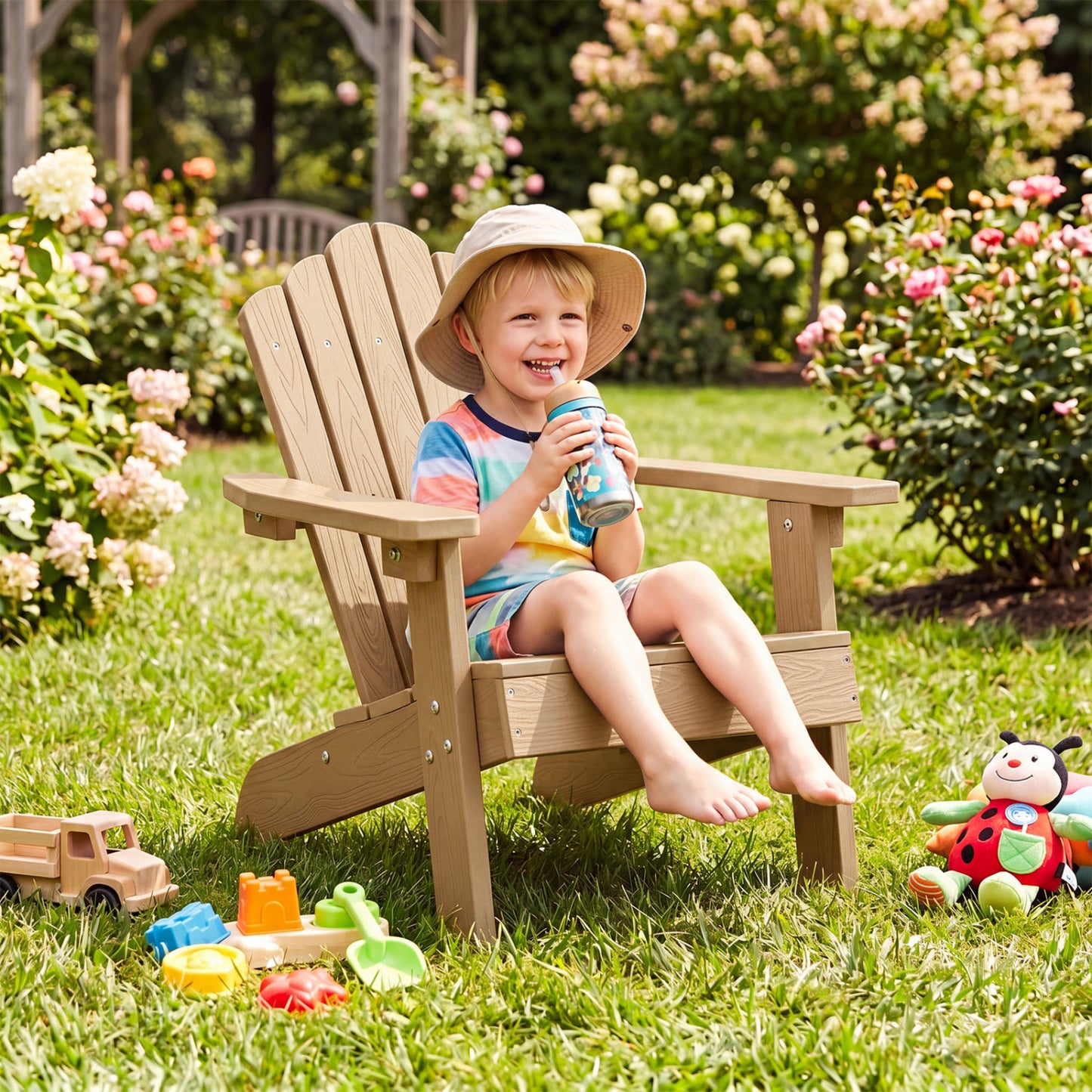 Kids Adirondack Chair All-Weather Outdoor Seating