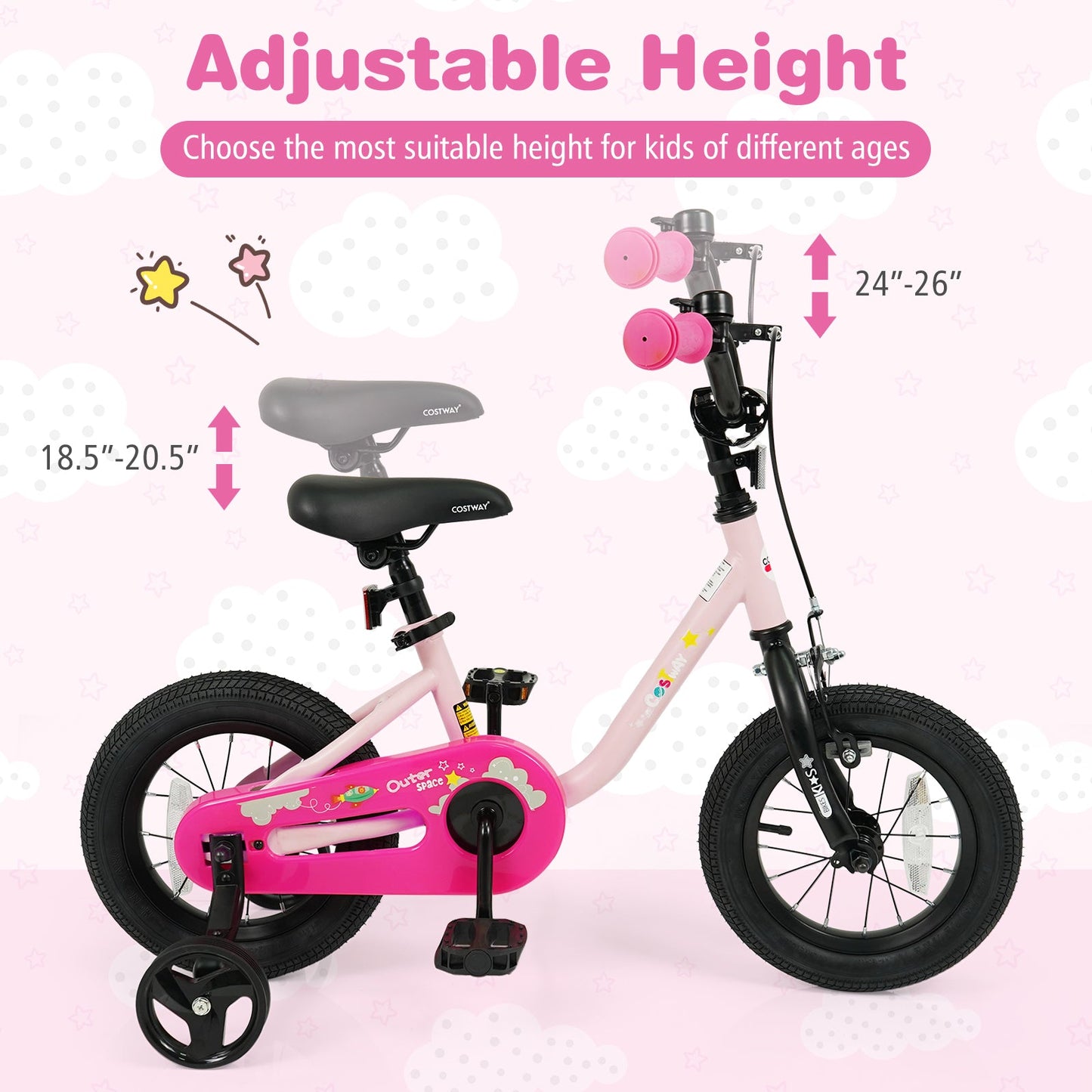Kids Bike for 3-7 Years Old Boys and Girls 12/14/16-Inch Children Bicycle