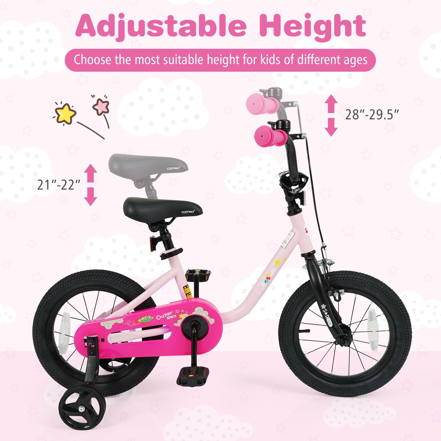 Kids Bike for 3-7 Years Old Boys and Girls 12/14/16-Inch Children Bicycle