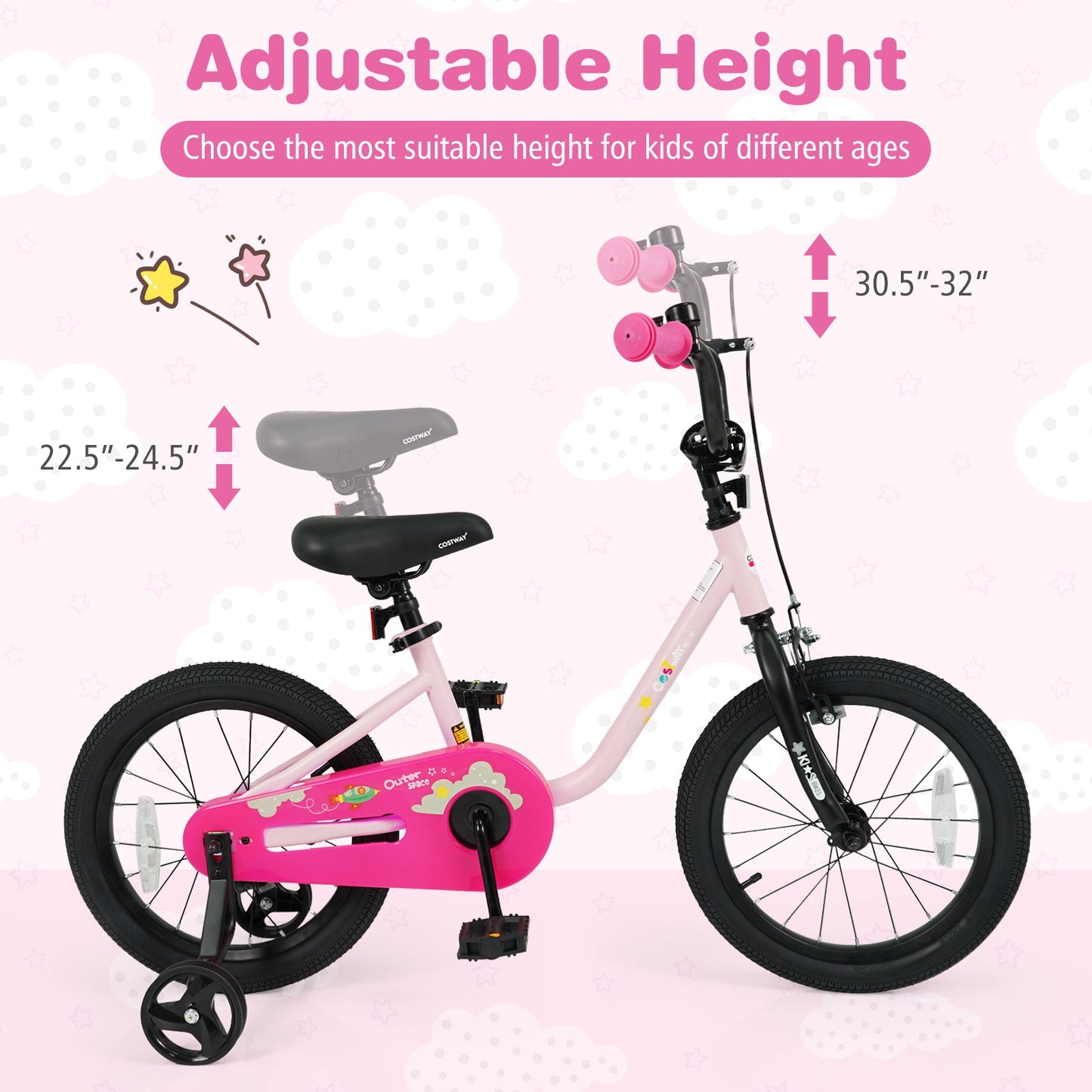 Kids Bike for 3-7 Years Old Boys and Girls 12/14/16-Inch Children Bicycle
