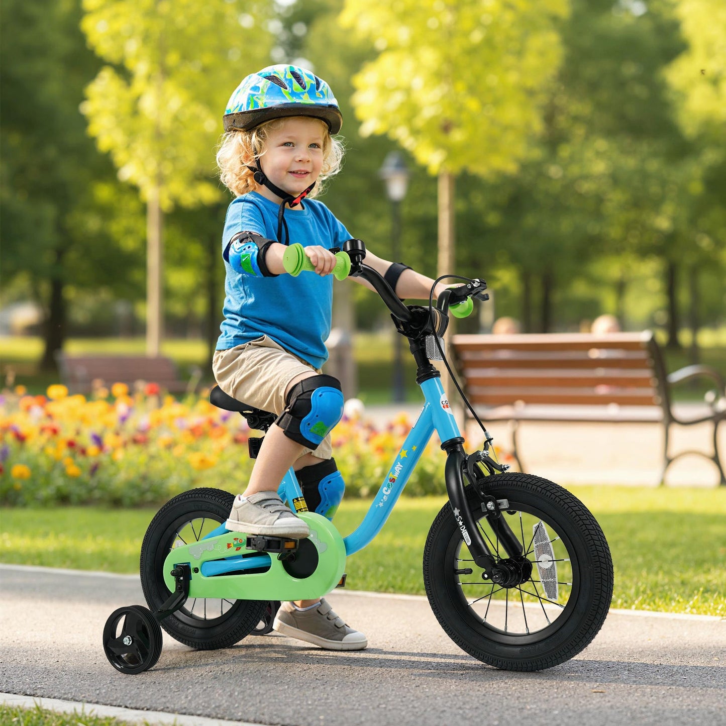 Kids Bike for 3-7 Years Old Boys and Girls 12/14/16-Inch Children Bicycle Blue
