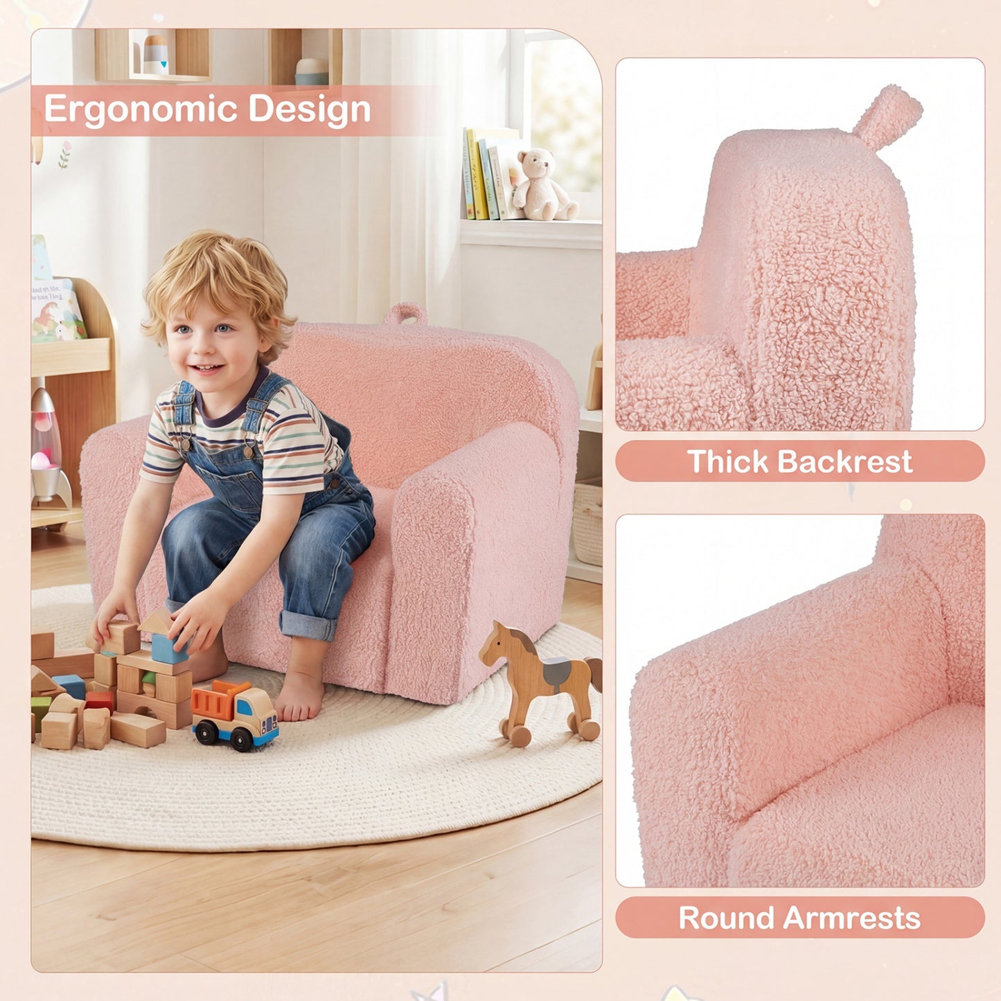 Toddler Sofa Chair with Removable Washable Cover