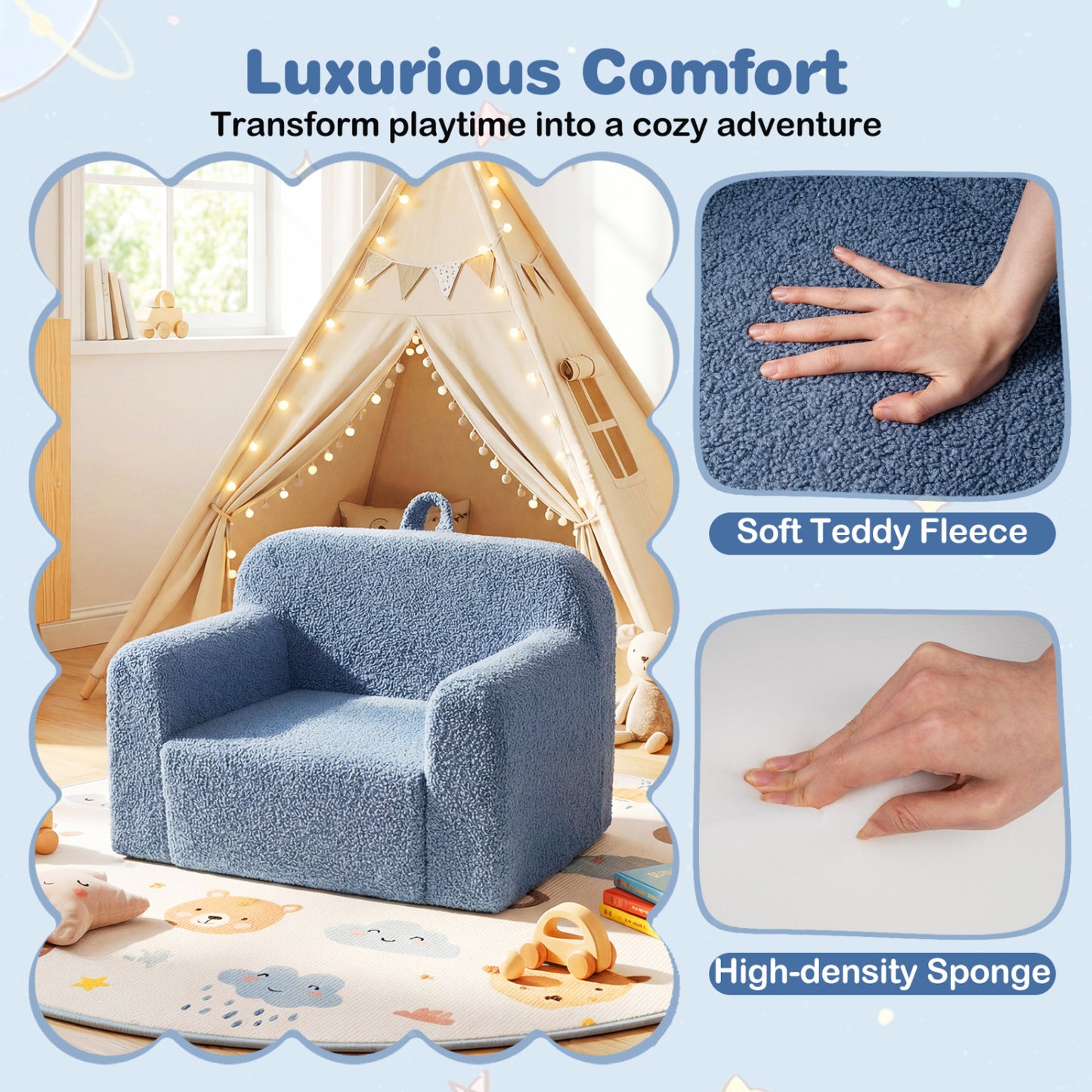 Toddler Sofa Chair with Removable Washable Cover