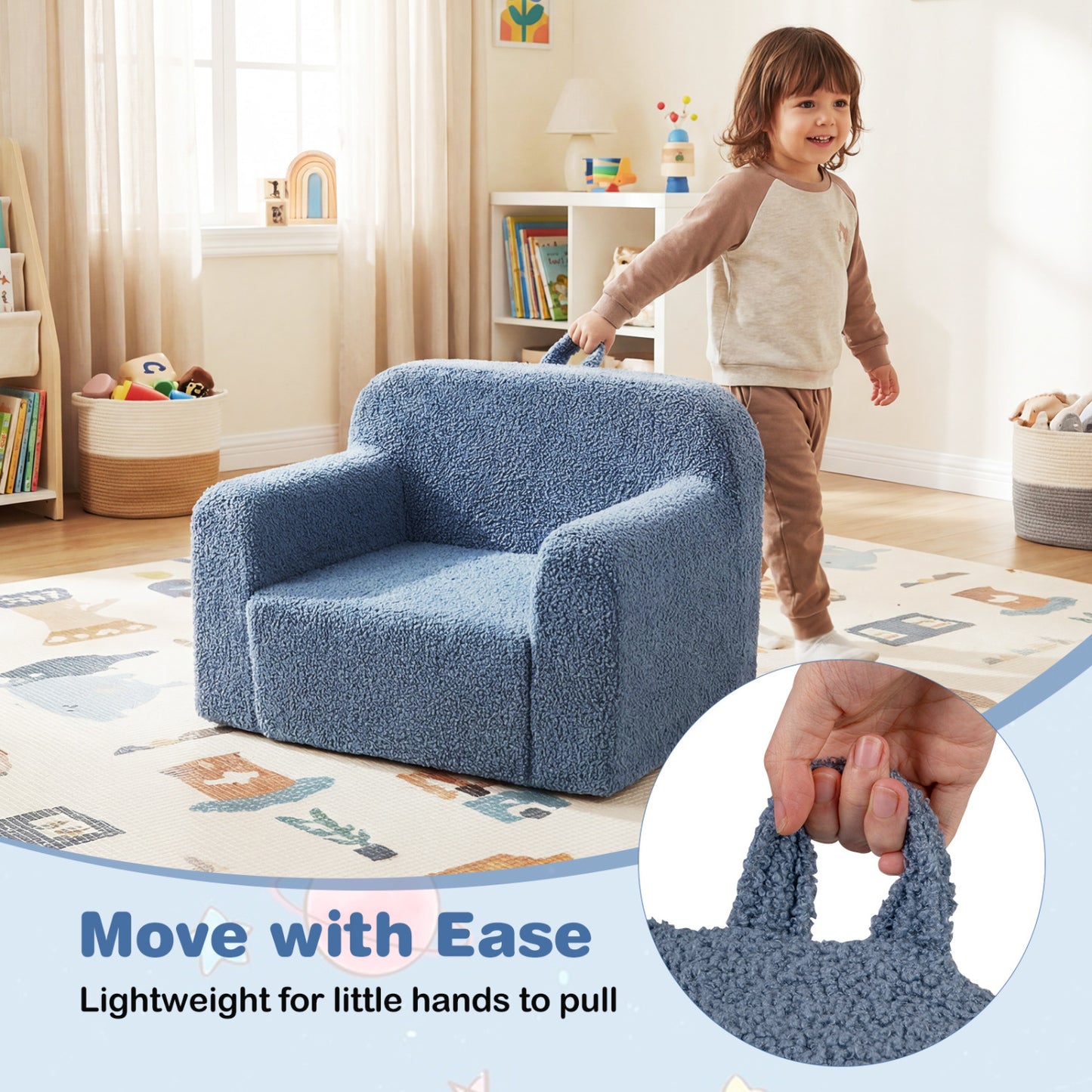 Toddler Sofa Chair with Removable Washable Cover