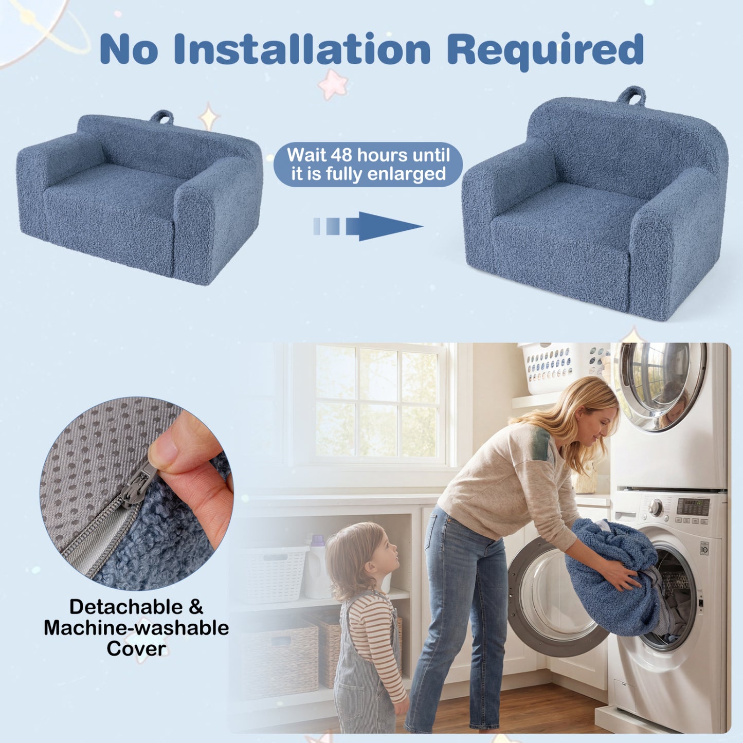 Toddler Sofa Chair with Removable Washable Cover