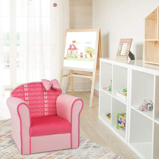 Kids Sofa Chair with Armrests and Thick Cushion