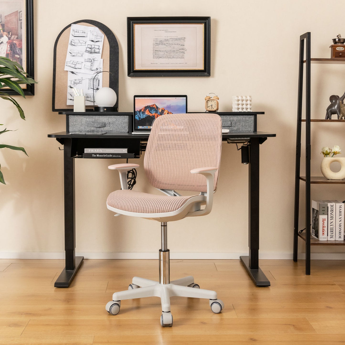 Kids Swivel Mesh Computer Chair with Adjustable Height
