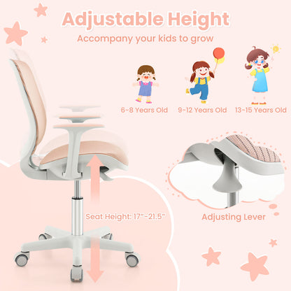 Kids Swivel Mesh Computer Chair with Adjustable Height