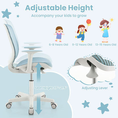 Kids Swivel Mesh Computer Chair with Adjustable Height