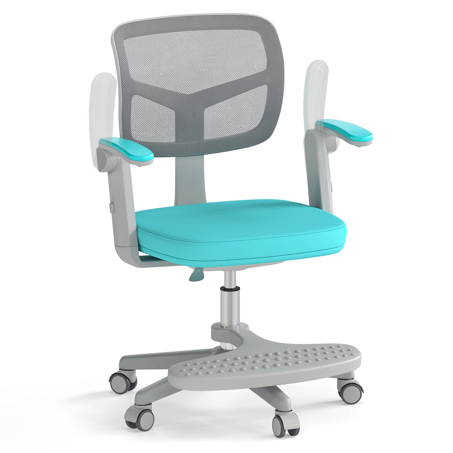 Kids Desk Chair with Adjustable Height and Footrest
