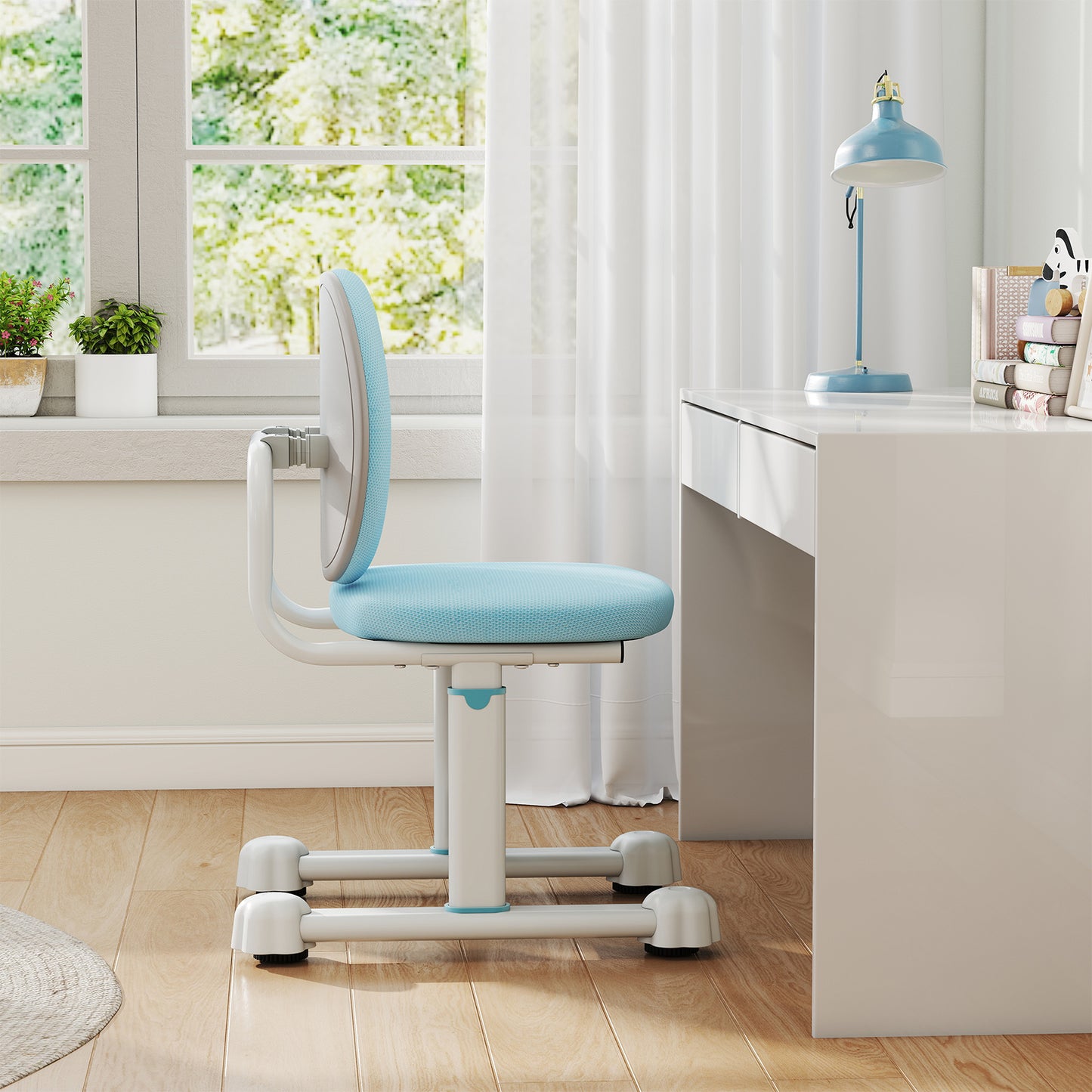 Kids Study Chair with Adjustable Height & Ergonomic Back