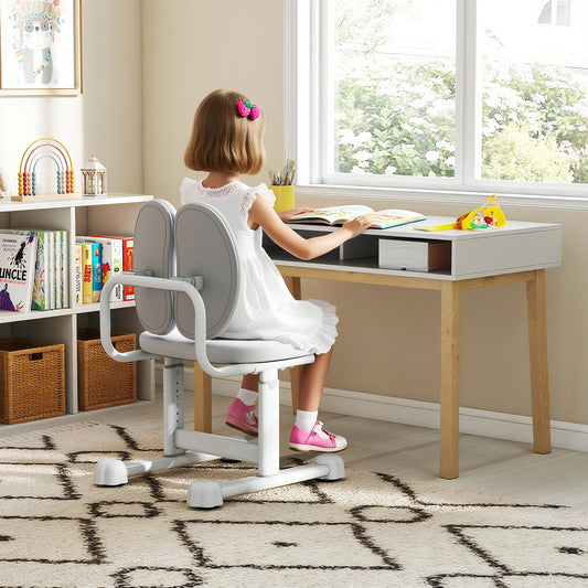 Kids Study Chair with Adjustable Height & Ergonomic Back