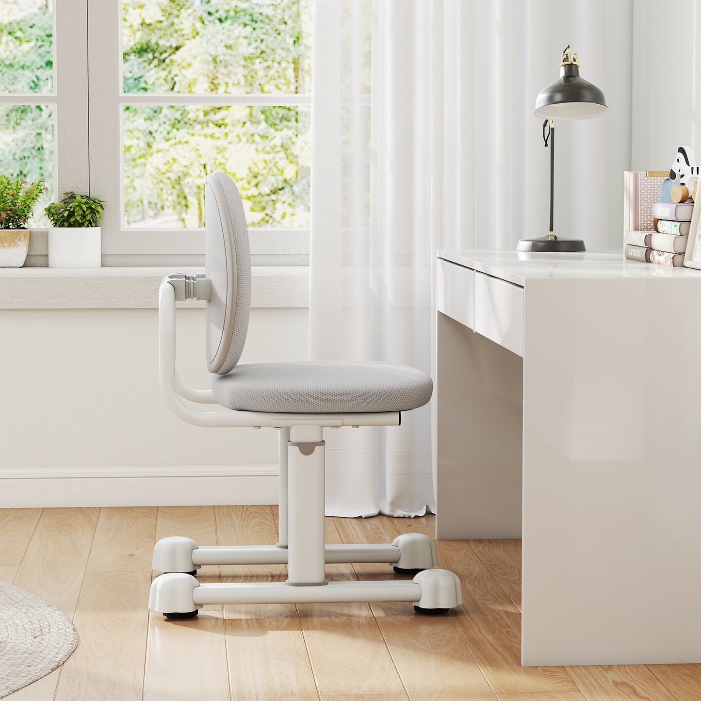 Kids Study Chair with Adjustable Height & Ergonomic Back
