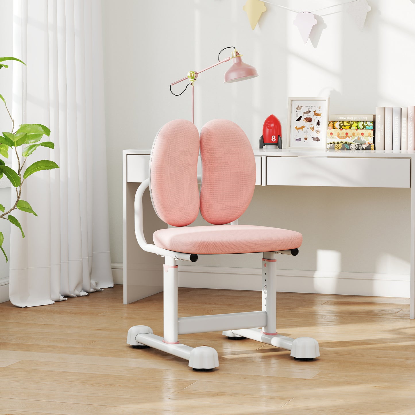 Kids Study Chair with Adjustable Height & Ergonomic Back