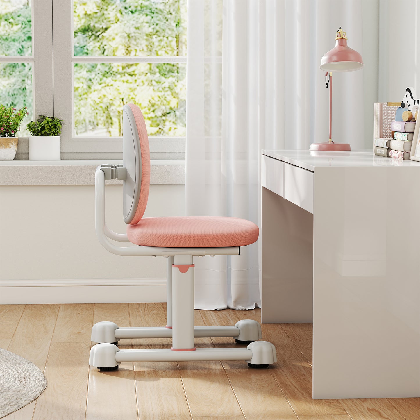 Kids Study Chair with Adjustable Height & Ergonomic Back