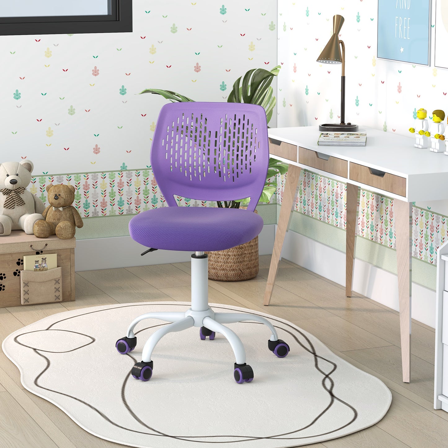 Kids Desk Chair with Adjustable Height and Mesh Back