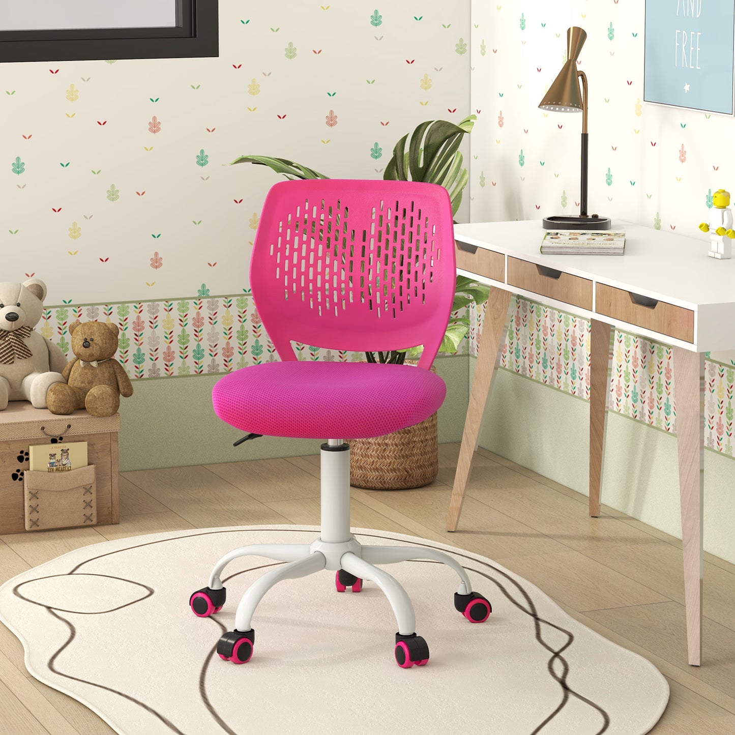 Kids Desk Chair with Adjustable Height and Mesh Back